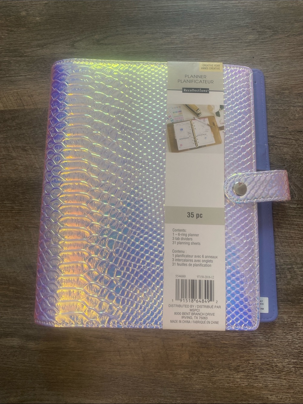 NWT Recollections Iridescent Holographic Planner